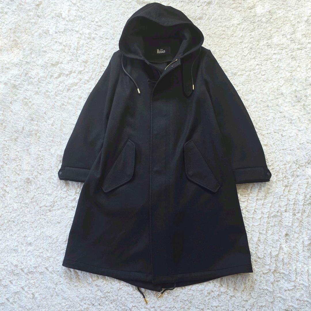 THE RERACS ウールロングモッズコート ブラック アローズ 別注
