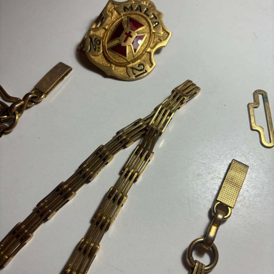 【スペシャル】 1930s フリーメイソン ソードチェーン ゴールド フルセット