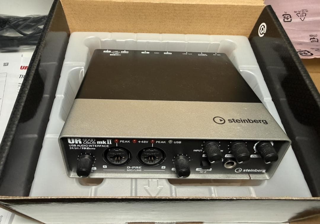 【美品】SteinbergUR22 mk II USBオーディオインターフェイス