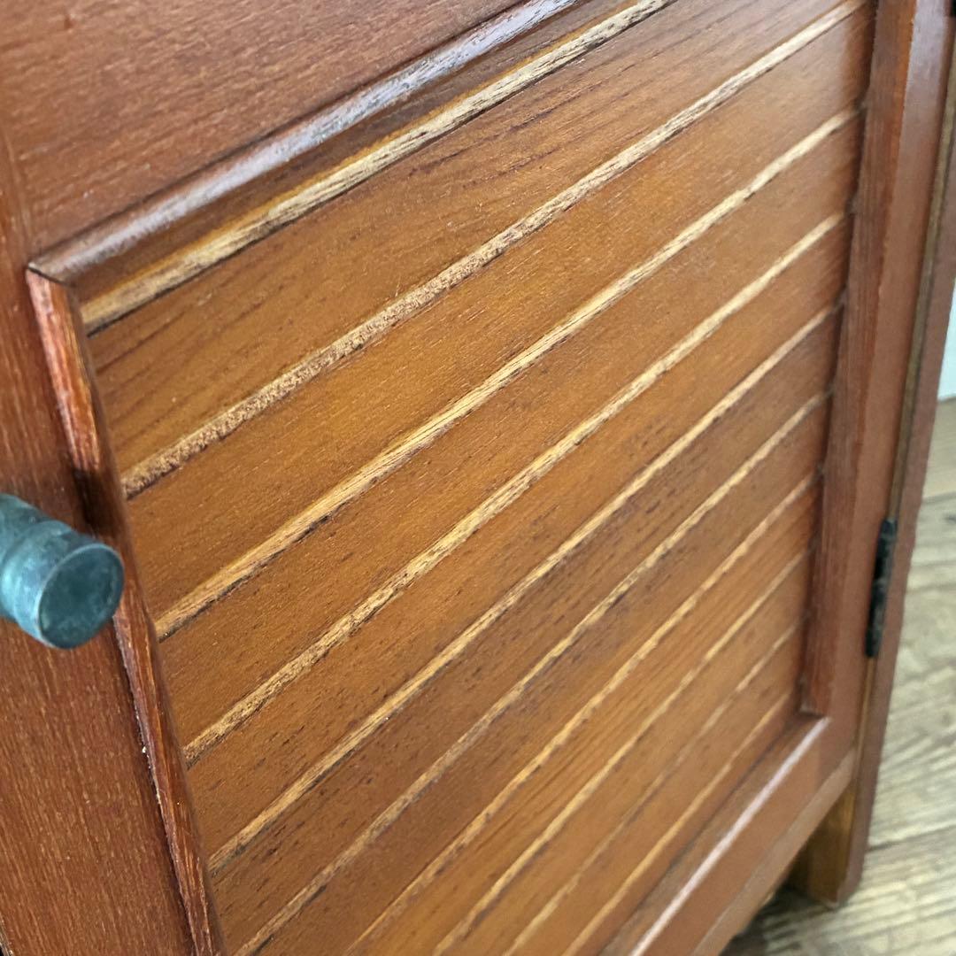 国産ヴィンテージ チーク突板 引出し ミニチェスト 収納 サイドボード