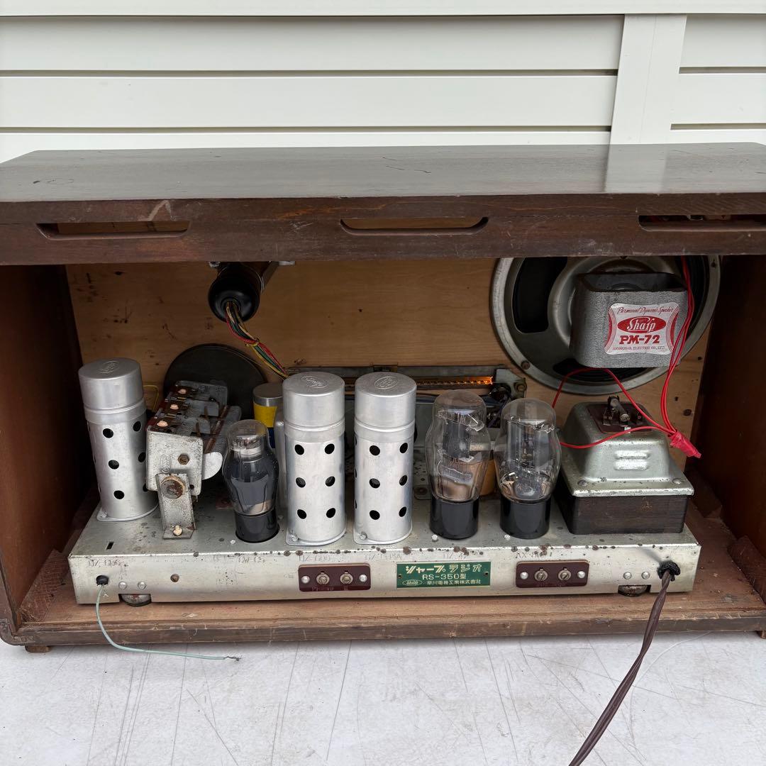 美品■昭和レトロ■早川電機 シャープ RS-350型 真空管ラジオ