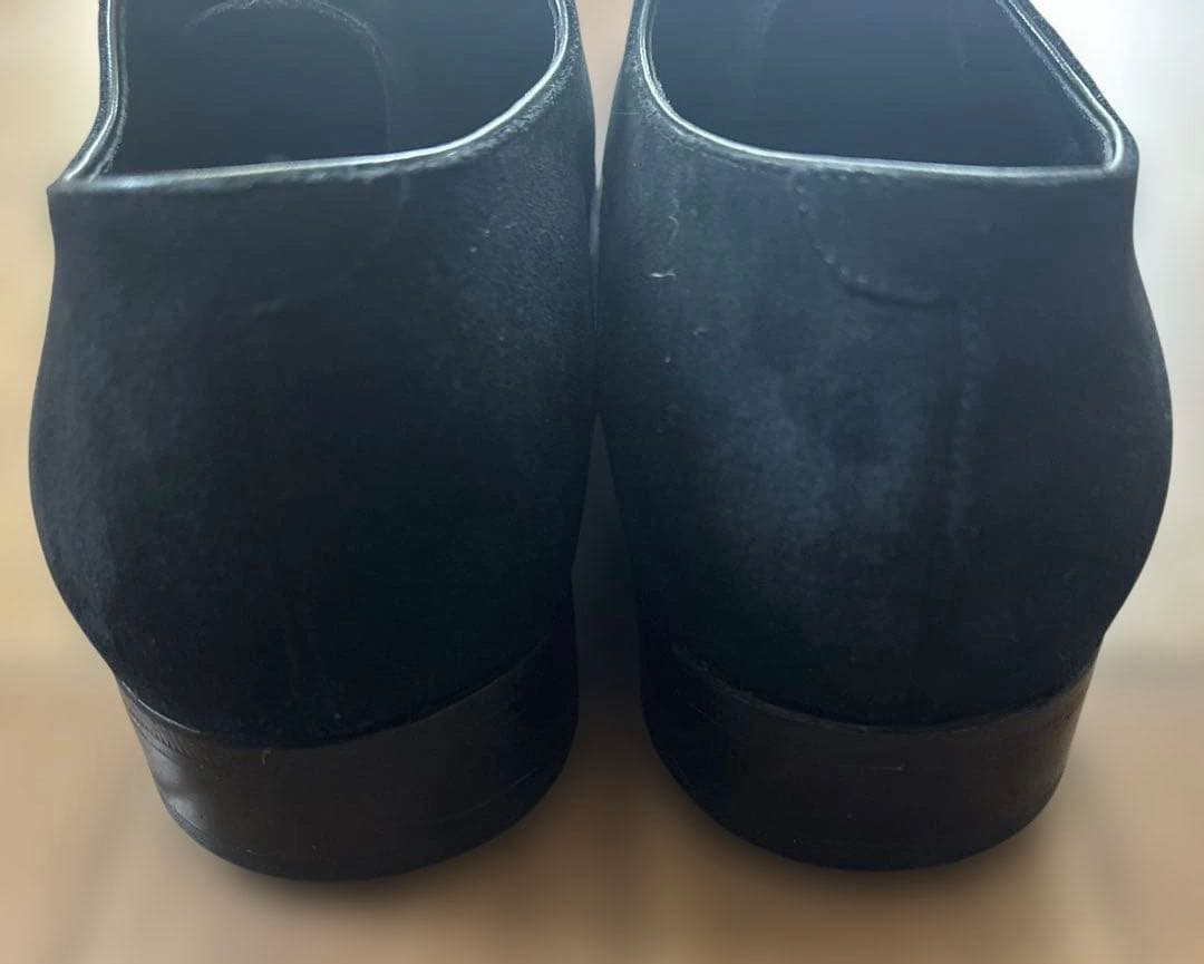 ユナイテッドアローズ ブラック スエード ストレートチップ シューズ 8 1/2