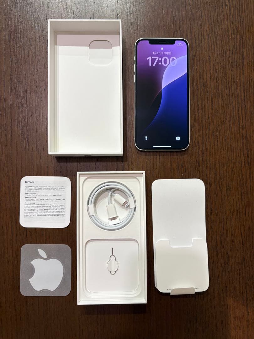 【極美品】iPhone12 64GB ホワイト SIMフリー バッテリー100%