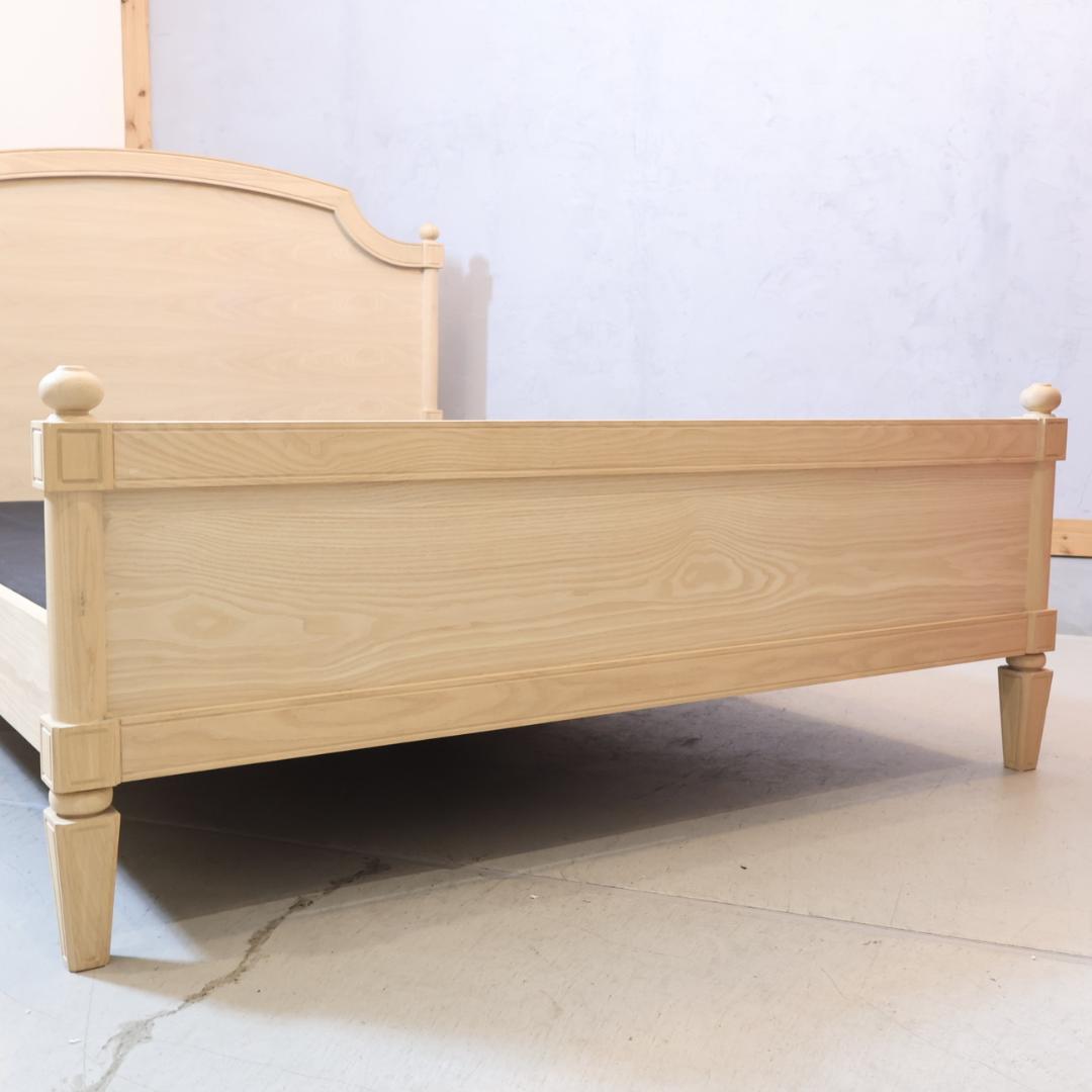 フランフラン ミーテ アッシュ材 ダブルベッドフレーム ナチュラル クラシック