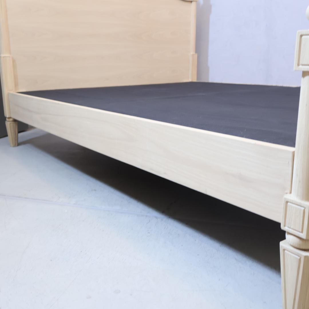 フランフラン ミーテ アッシュ材 ダブルベッドフレーム ナチュラル クラシック