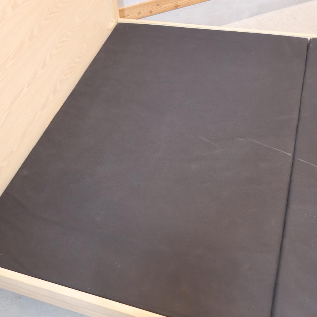 フランフラン ミーテ アッシュ材 ダブルベッドフレーム ナチュラル クラシック