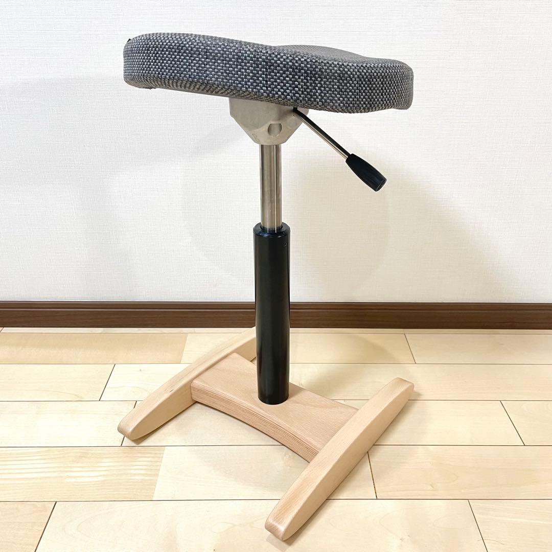 バランスラボ バランスチェア バランスシナジー 織柄グレー 中古美品