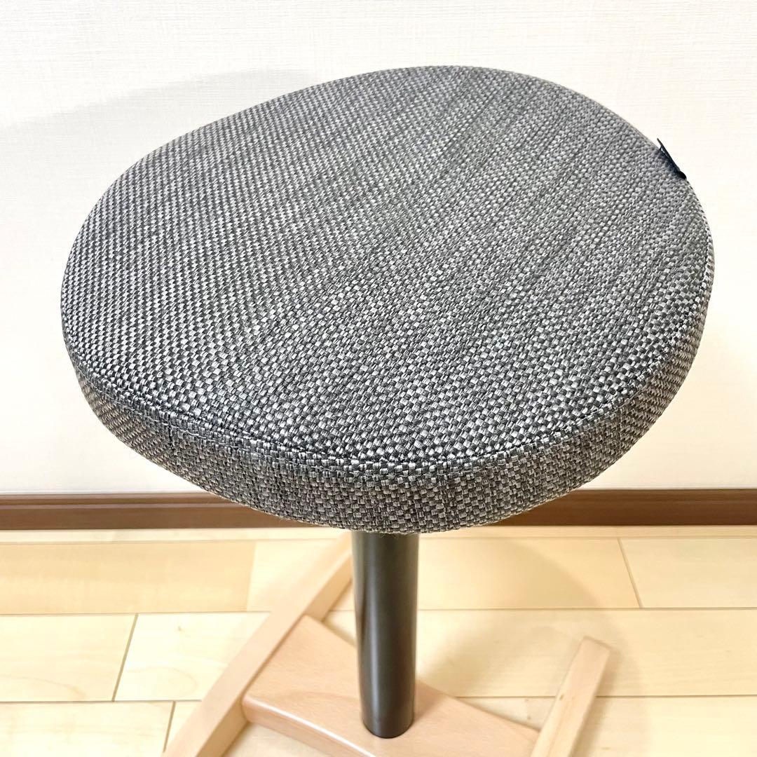 バランスラボ バランスチェア バランスシナジー 織柄グレー 中古美品