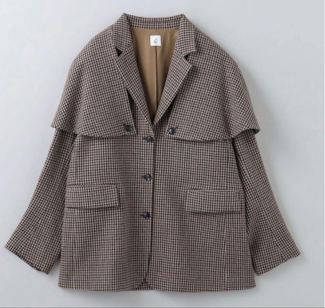 極美品　roku 6 ケープジャケット テーラードジャケット 2way