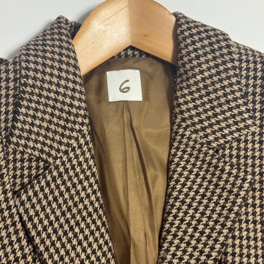 極美品　roku 6 ケープジャケット テーラードジャケット 2way