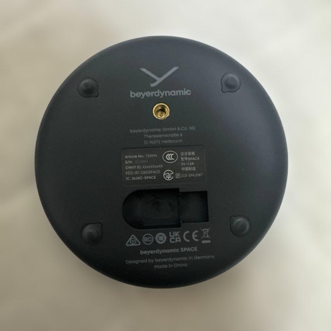 【美品】beyerdynamic SPACE スピーカーフォン グレー 箱無し