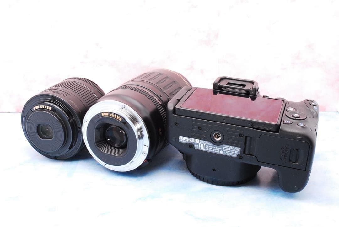 キャノン kiss X9☆一眼レフカメラ☆高性能標準＆超望遠☆スマホ転送OK