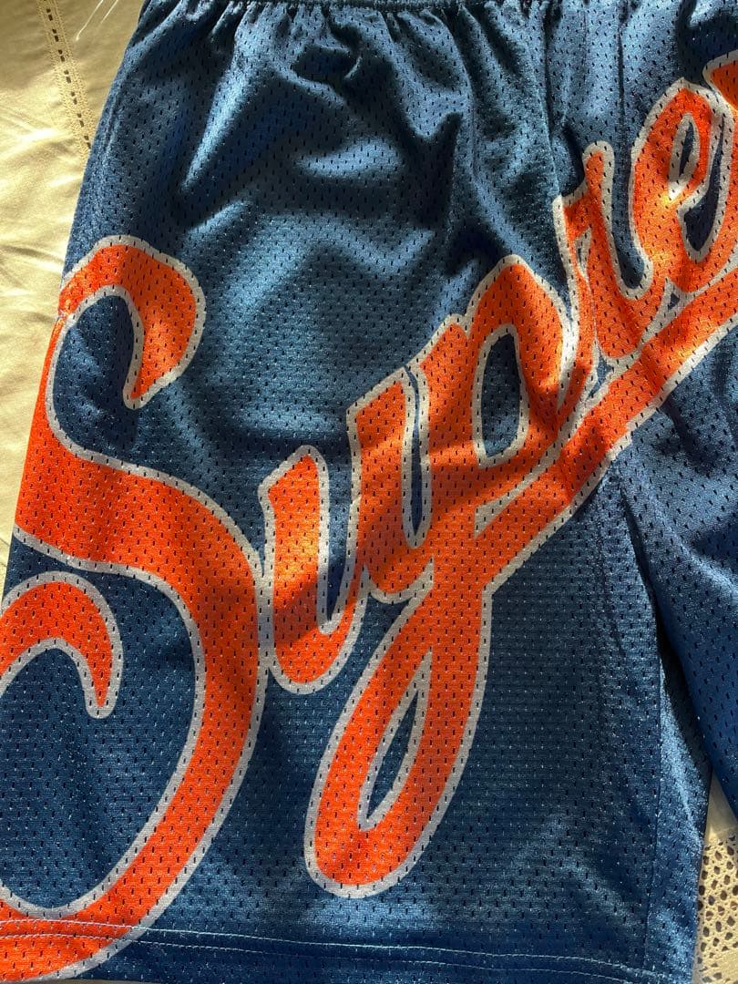 Supreme 24sネイビー ロゴショート　パンツ