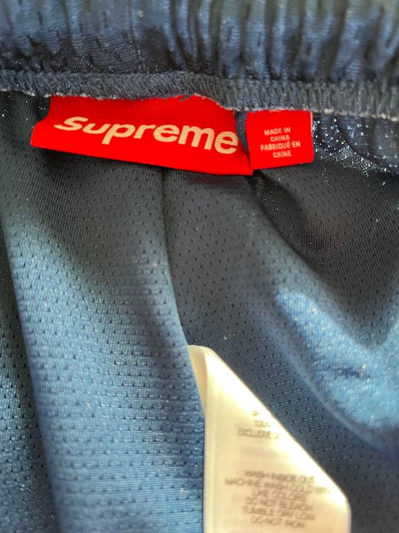 Supreme 24sネイビー ロゴショート　パンツ