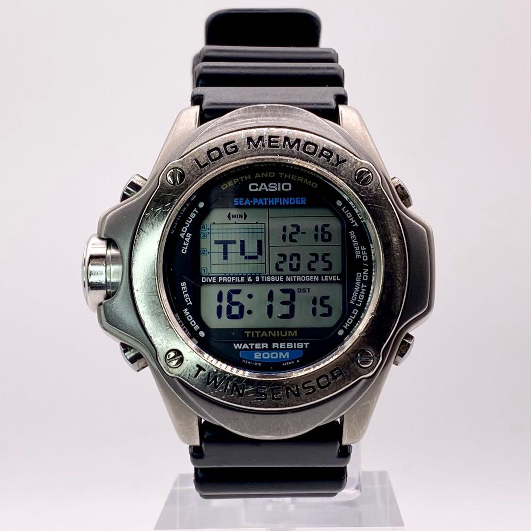 新品電池交換✨稼働 CASIO 潜水王 シーパスファインダー SPF-100SJ