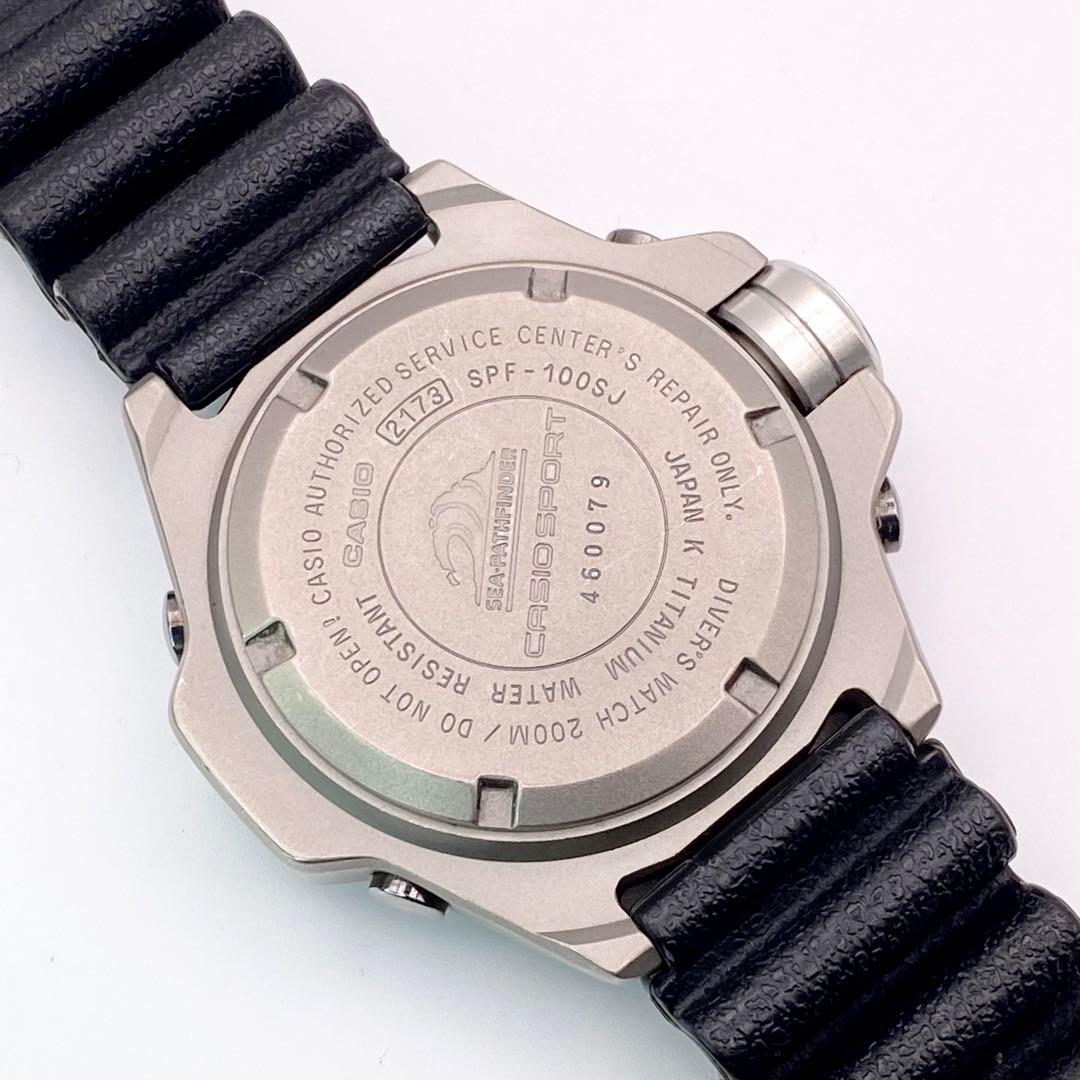 新品電池交換✨稼働 CASIO 潜水王 シーパスファインダー SPF-100SJ