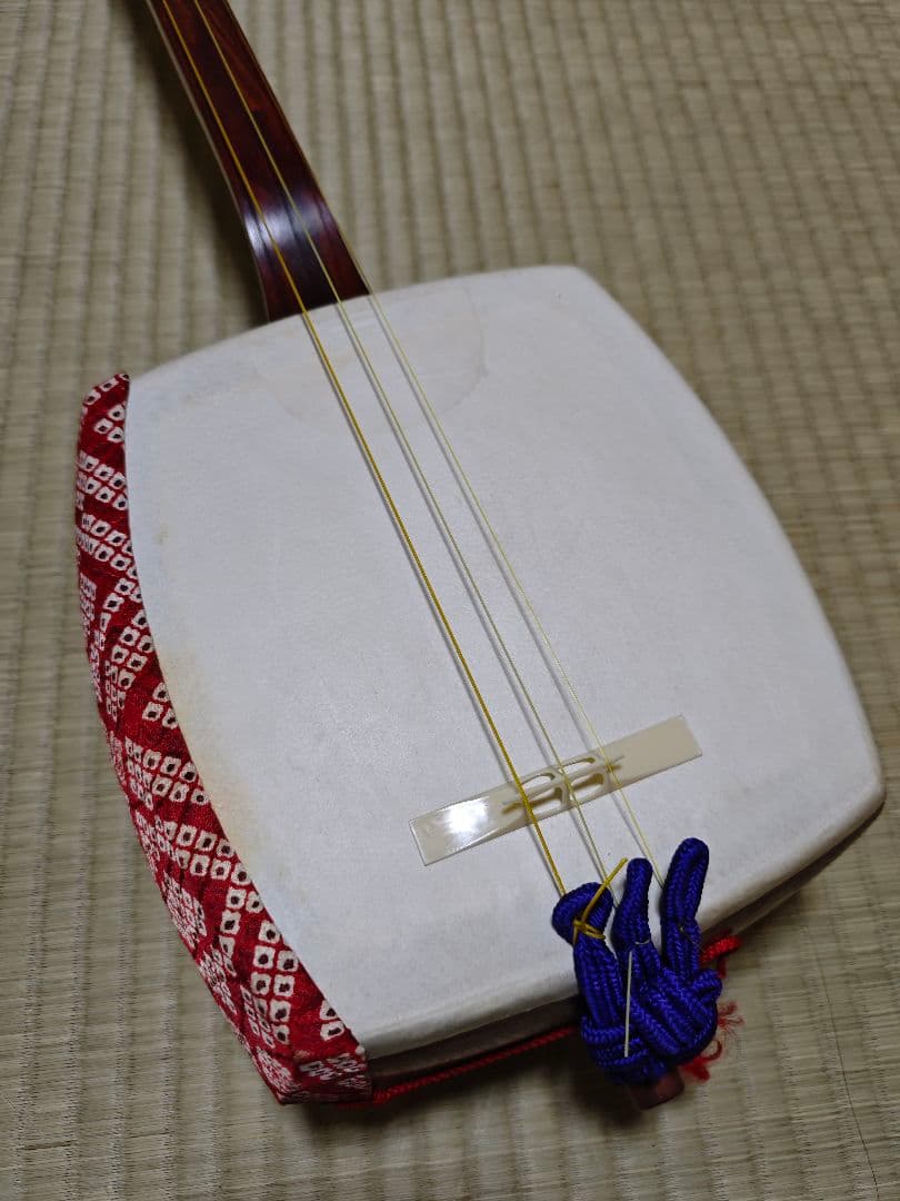 三味線本体 皮破れなし 駒付き