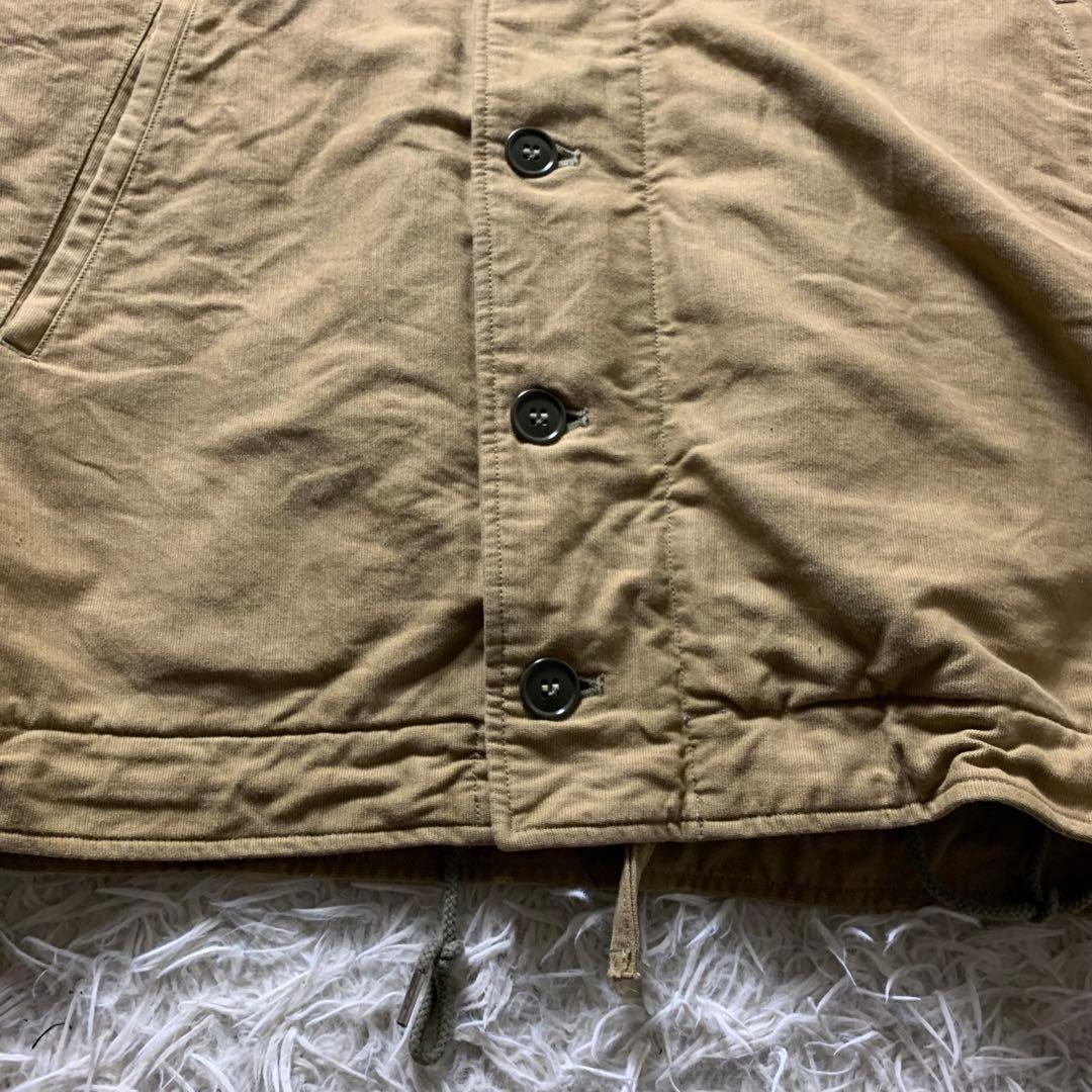k*e様 【雰囲気抜群】バズリクソンズ デッキジャケット ベージュ XL BR1
