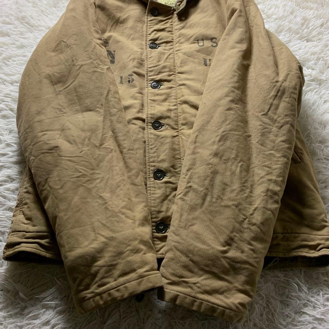 k*e様 【雰囲気抜群】バズリクソンズ デッキジャケット ベージュ XL BR1