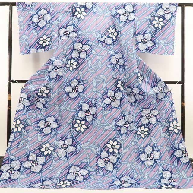 Raychel mama 新品 有松鳴海絞り 夏着物 高級浴衣 6056