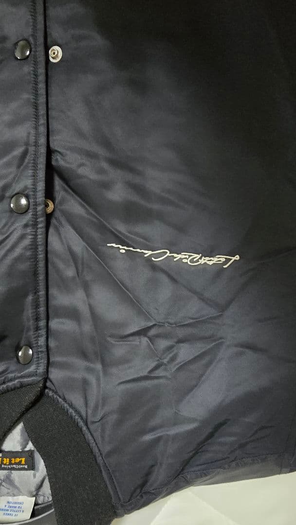 let it ride✕champion スタジャン L 黒 バックプリント