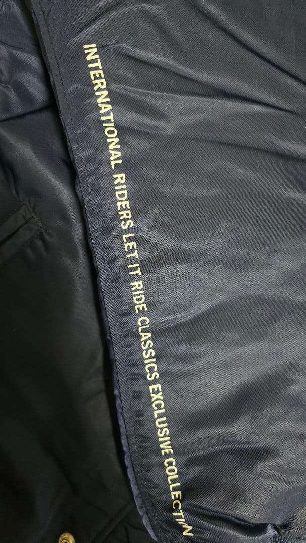 let it ride✕champion スタジャン L 黒 バックプリント