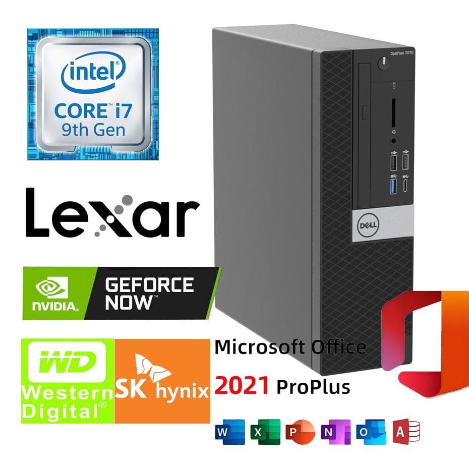 未使用品近い DELL  7070 i7 32GB 9700 独立グラフィック