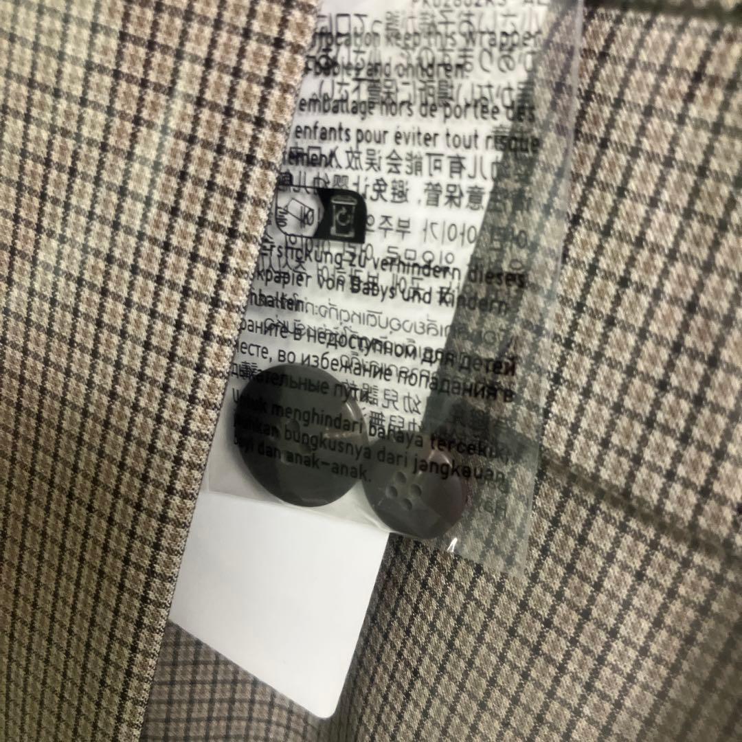 【新品・未使用】 UNIQLO カラー:35 ブラウン ダブルジャケット XL