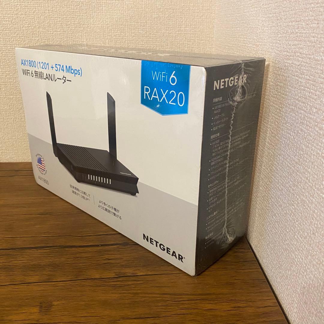 NETGEAR Wi-Fi 6 ルーター AX1800 RAX20