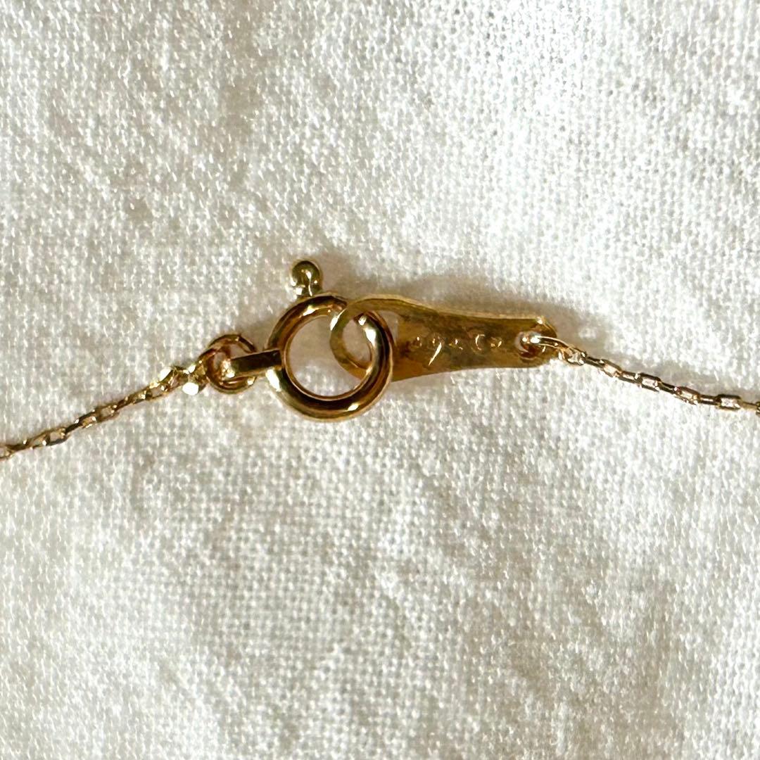 agate K18 ダイヤモンド　一粒　ネックレス　18金