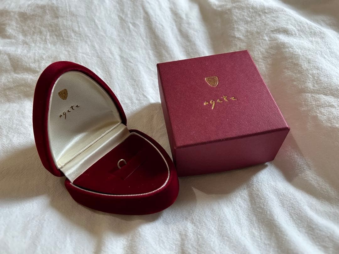 agate K18 ダイヤモンド　一粒　ネックレス　18金