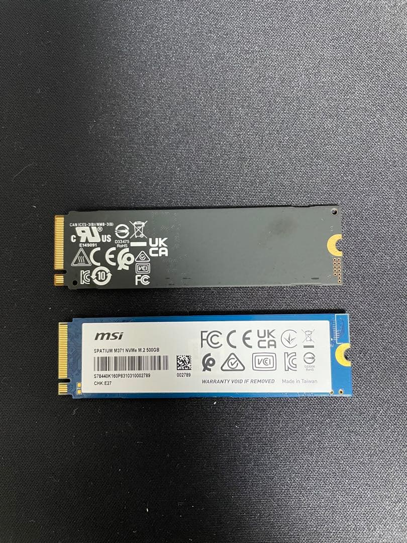 m.2 SSD 512GB 2本