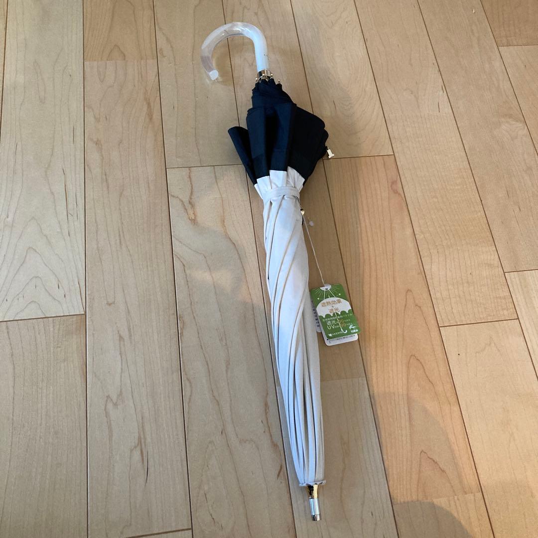 ランバンオンブルー　持ち手付き長傘　晴雨兼用日傘