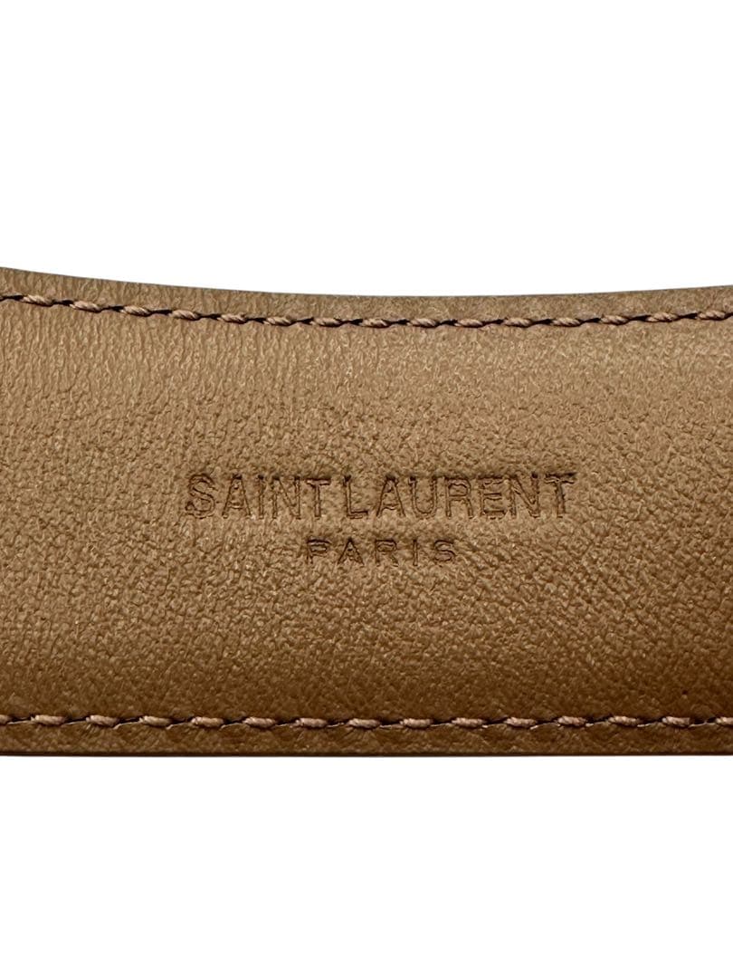 SAINT LAURENT サンローラン カサンドラ ベルト 85 ベージュ