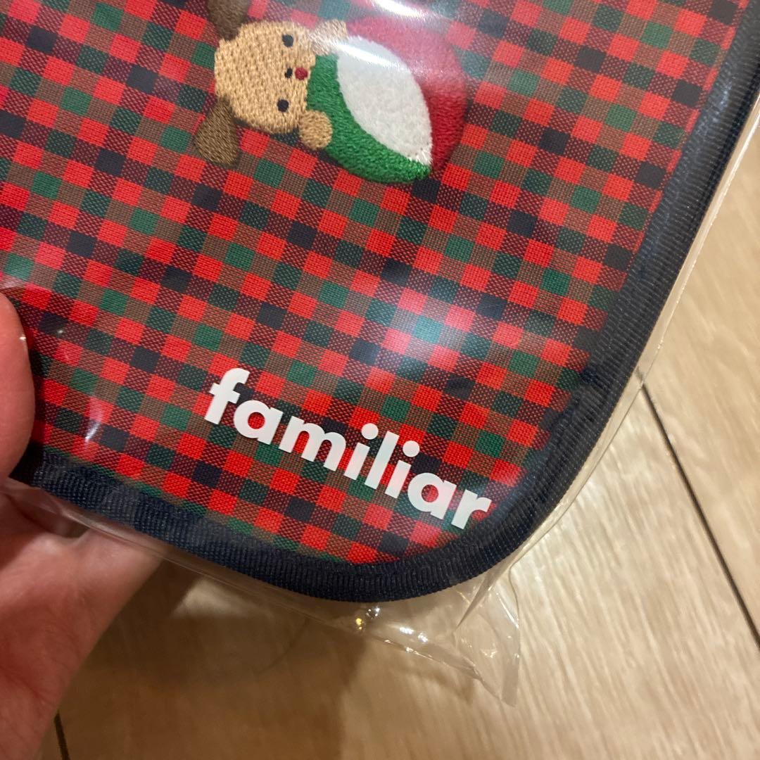 未開封品！familiar 母子手帳ケース チェック柄