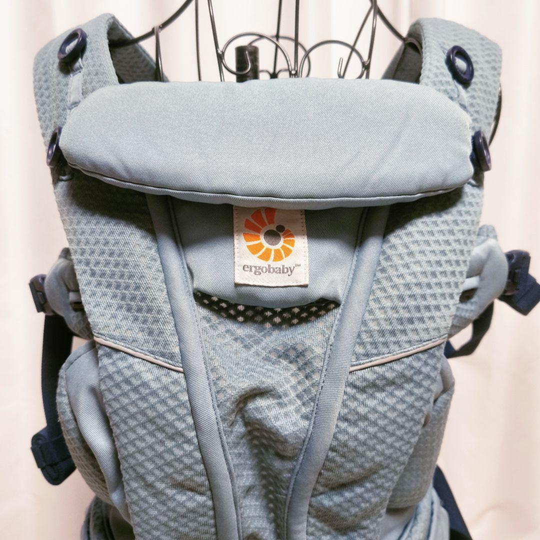 美品　人気カラー　エルゴベビー　抱っこ紐　 オムニブリーズ　ストレートブルー