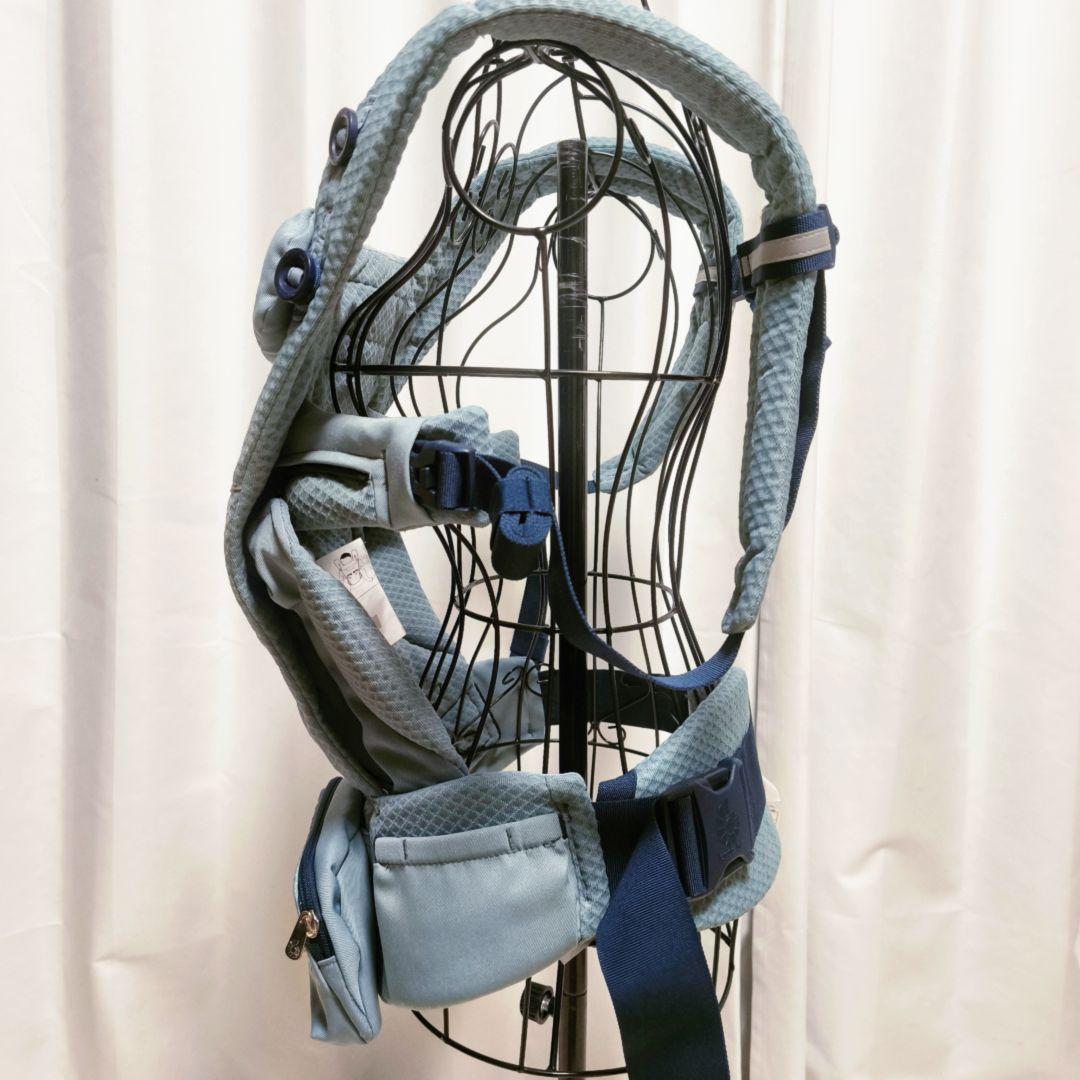 美品　人気カラー　エルゴベビー　抱っこ紐　 オムニブリーズ　ストレートブルー