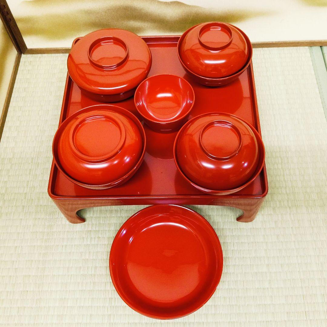 輪島塗 宗和膳 朱漆 吸物椀 煮物椀 六点揃 5セット 美品 懐石膳AK60