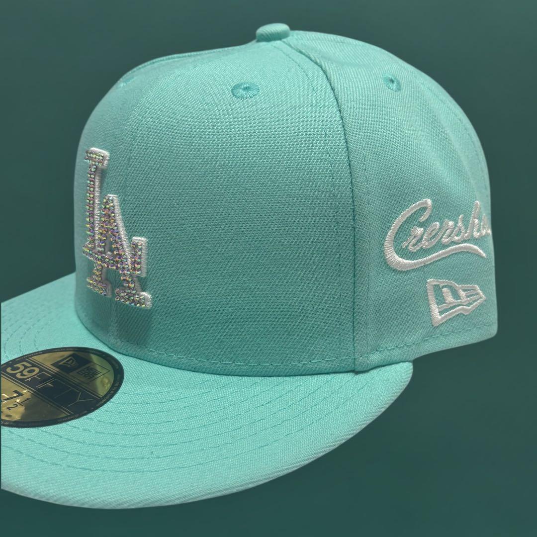 極希少　newera ターコイズブルー　ジュエリーカスタム　1/2