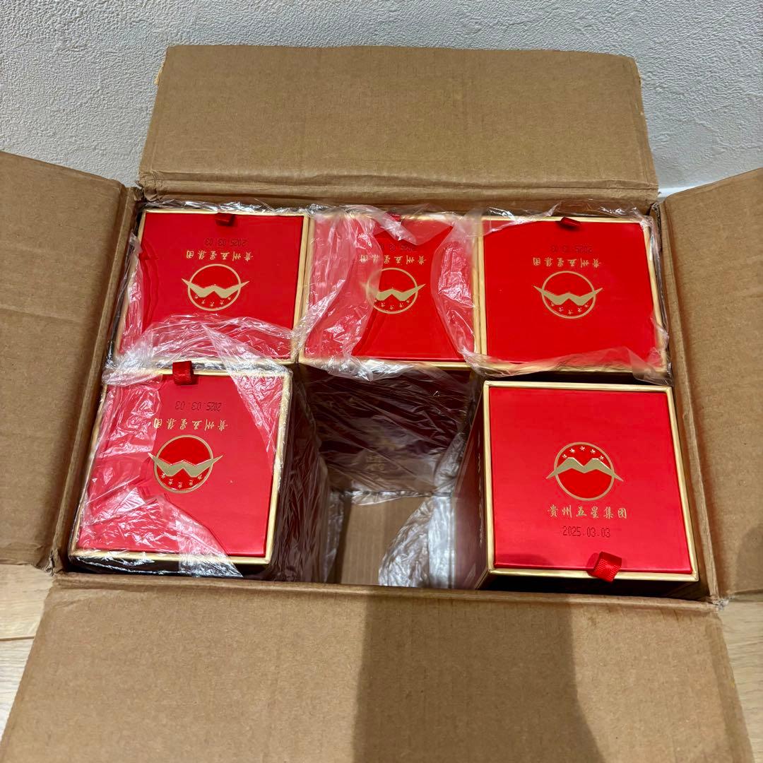 貴州省茅台鎮 醬香型 金土 白酒 中国酒 500ml 53% 5本セット