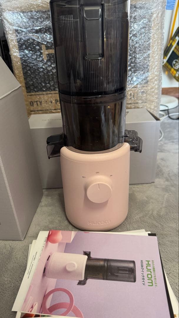 HUROM ヒューロム スロージューサー H310A ピンク