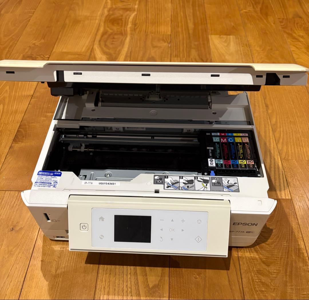 【廃インク表示あり】EPSON EP-777A 本体 + インクセット