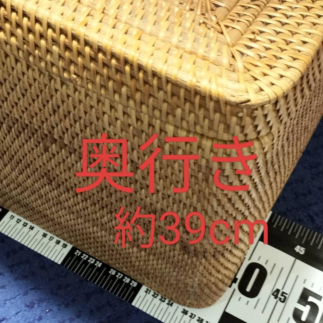 最終値下げ！アタ★バリ島★蓋付き収納ボックス深型大容量　籠