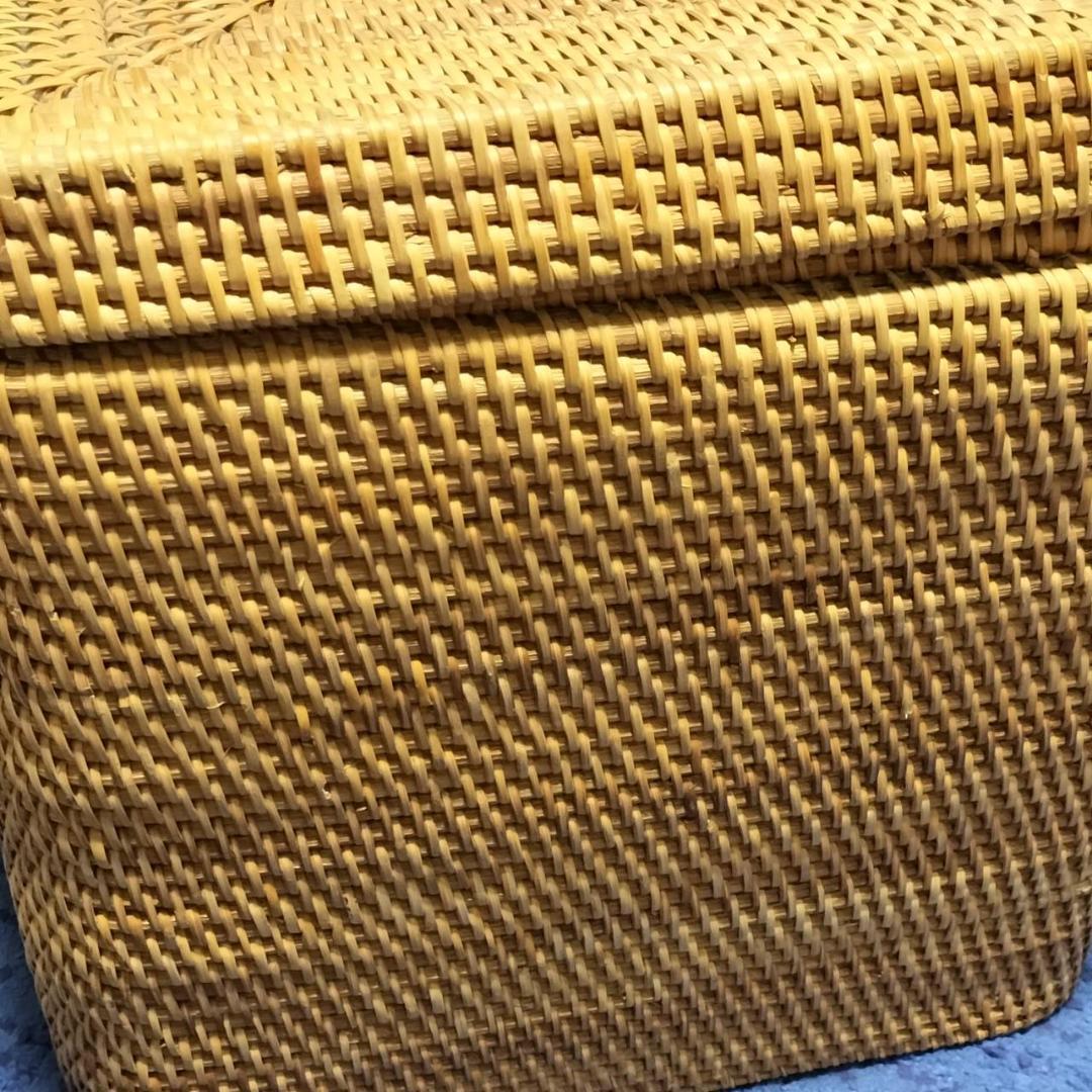 最終値下げ！アタ★バリ島★蓋付き収納ボックス深型大容量　籠