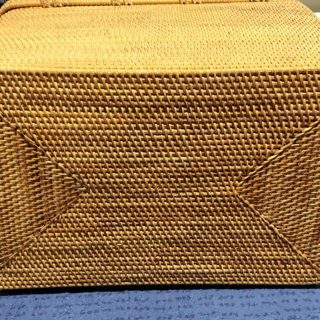 最終値下げ！アタ★バリ島★蓋付き収納ボックス深型大容量　籠