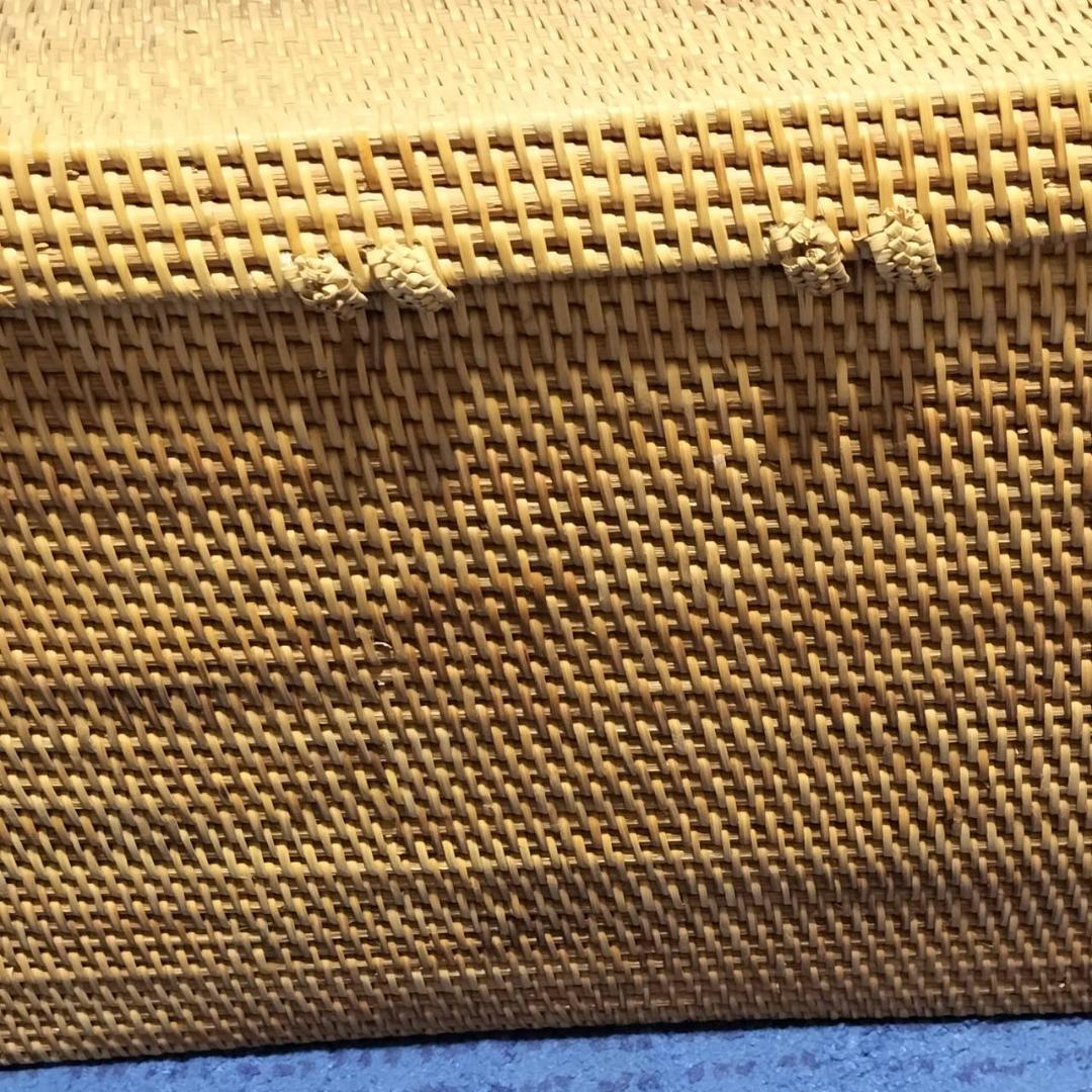 最終値下げ！アタ★バリ島★蓋付き収納ボックス深型大容量　籠