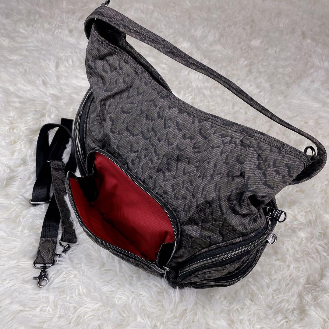 DIESEL レオパード柄 ショルダーバッグ　2way y2k総柄