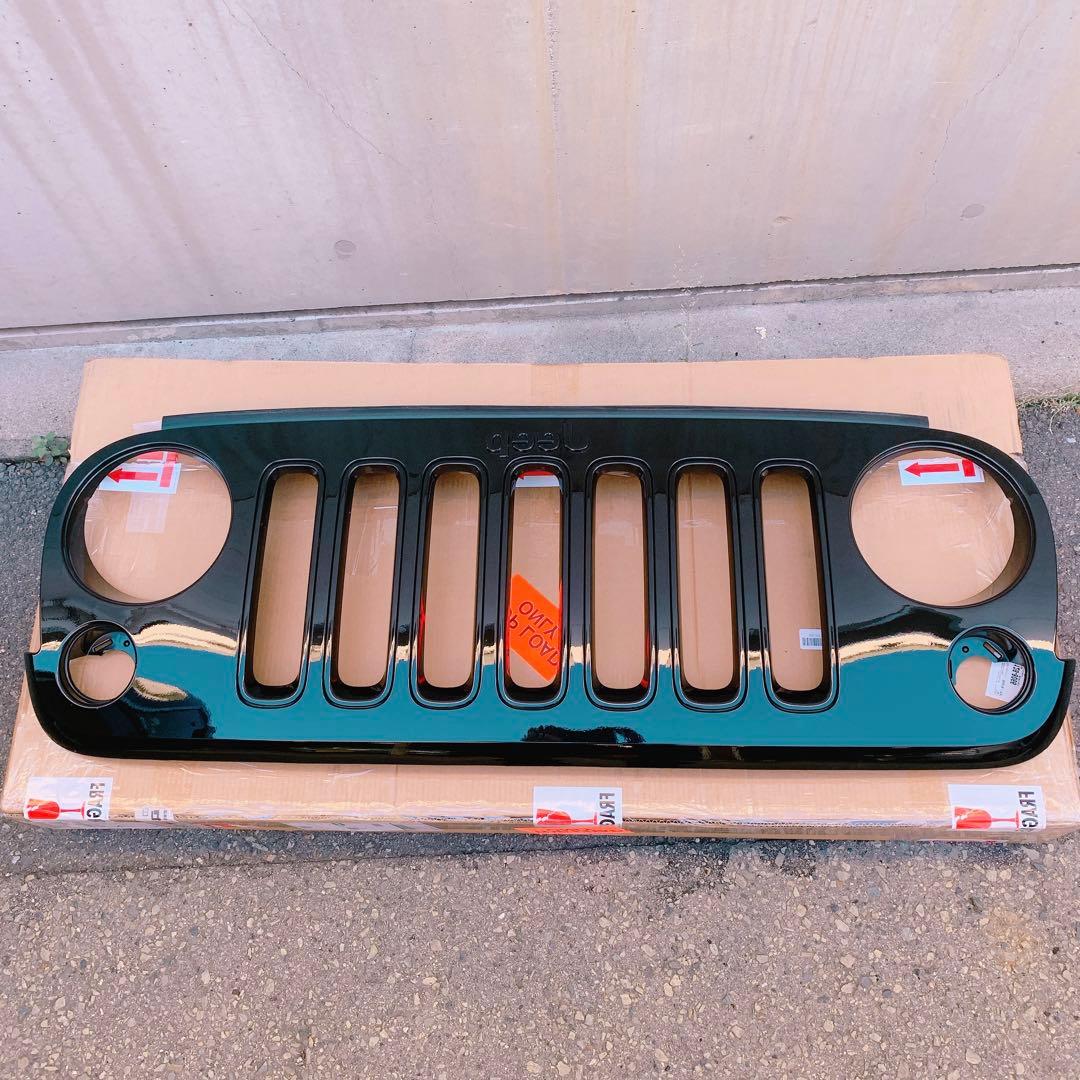 jkラングラーJeep 純正フロントグリル☆ブラック