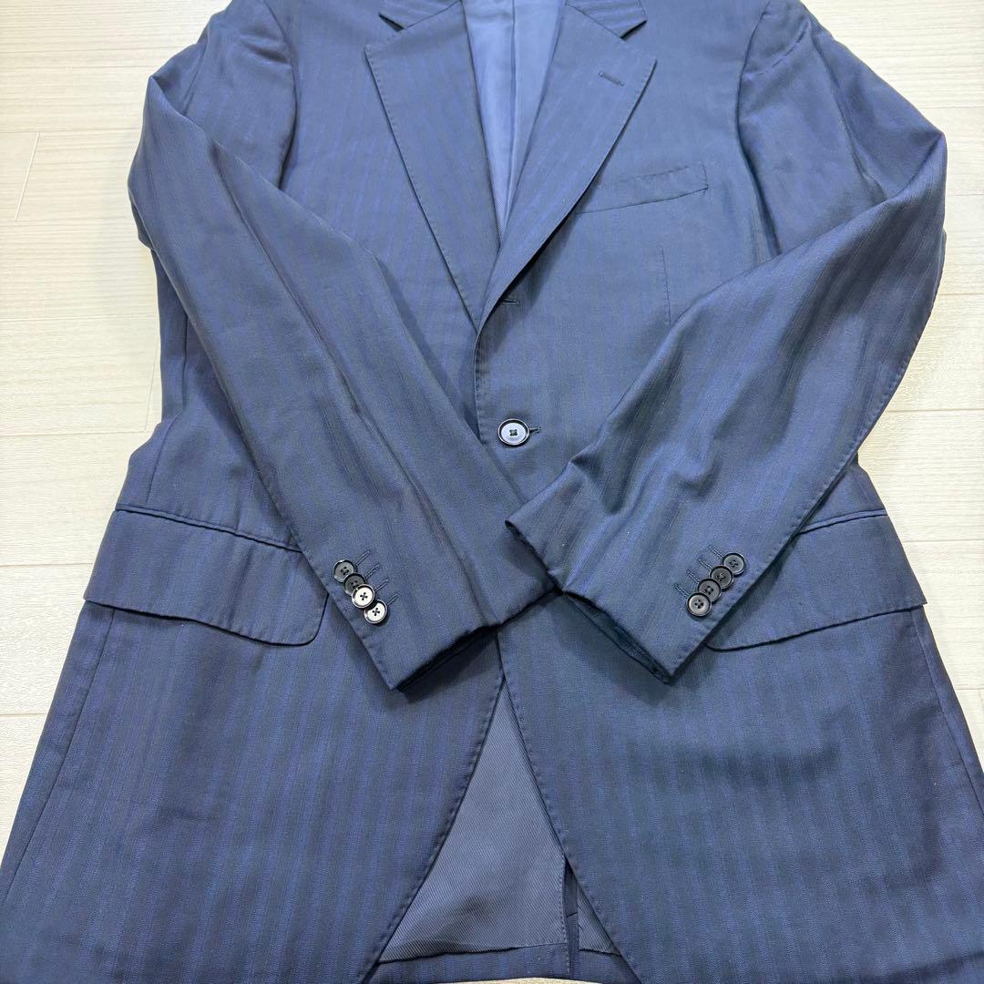 極美品 トゥモローランド ピルグリム ゼニア 大きい XL ネイビー 段返り