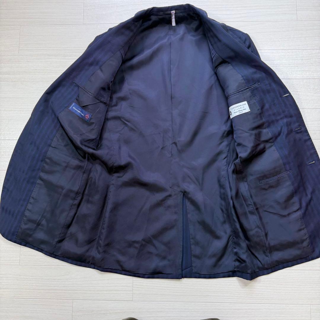 極美品 トゥモローランド ピルグリム ゼニア 大きい XL ネイビー 段返り